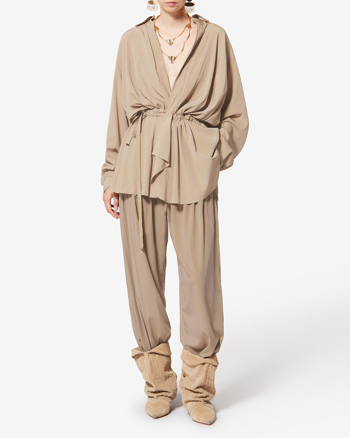 KEREN JACKET Woman khaki | ISABEL MARANT Official online store