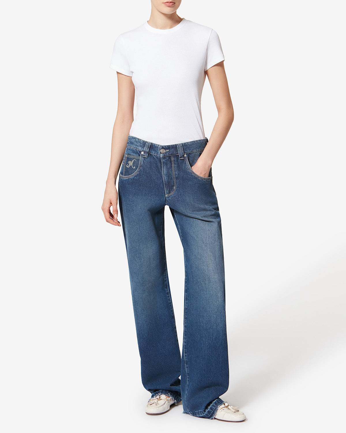 JEYDA PANTS Woman blue | ISABEL MARANT Official online store