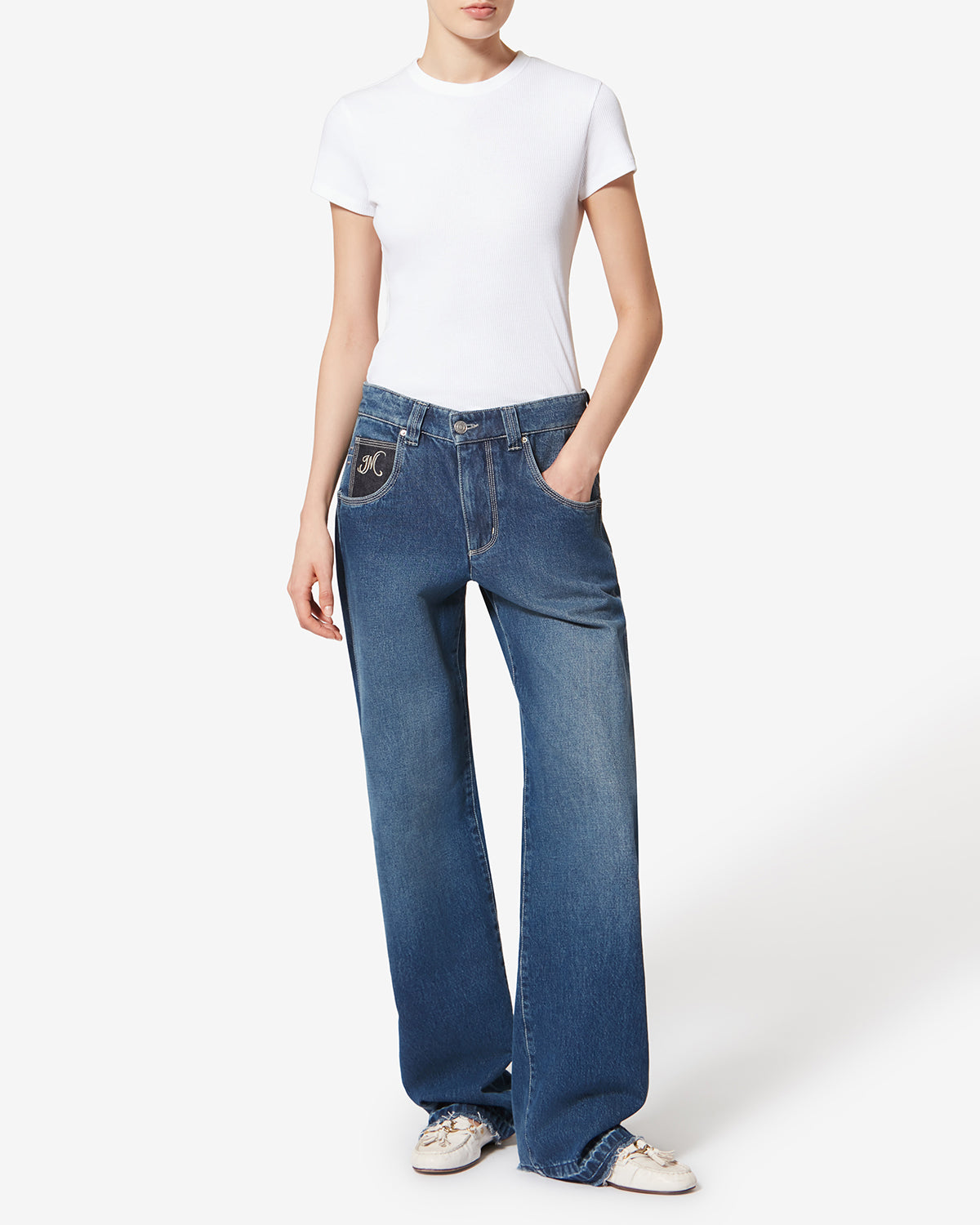 Denim-jeans mit steppnähten jeyda - Blau - Woman - 1