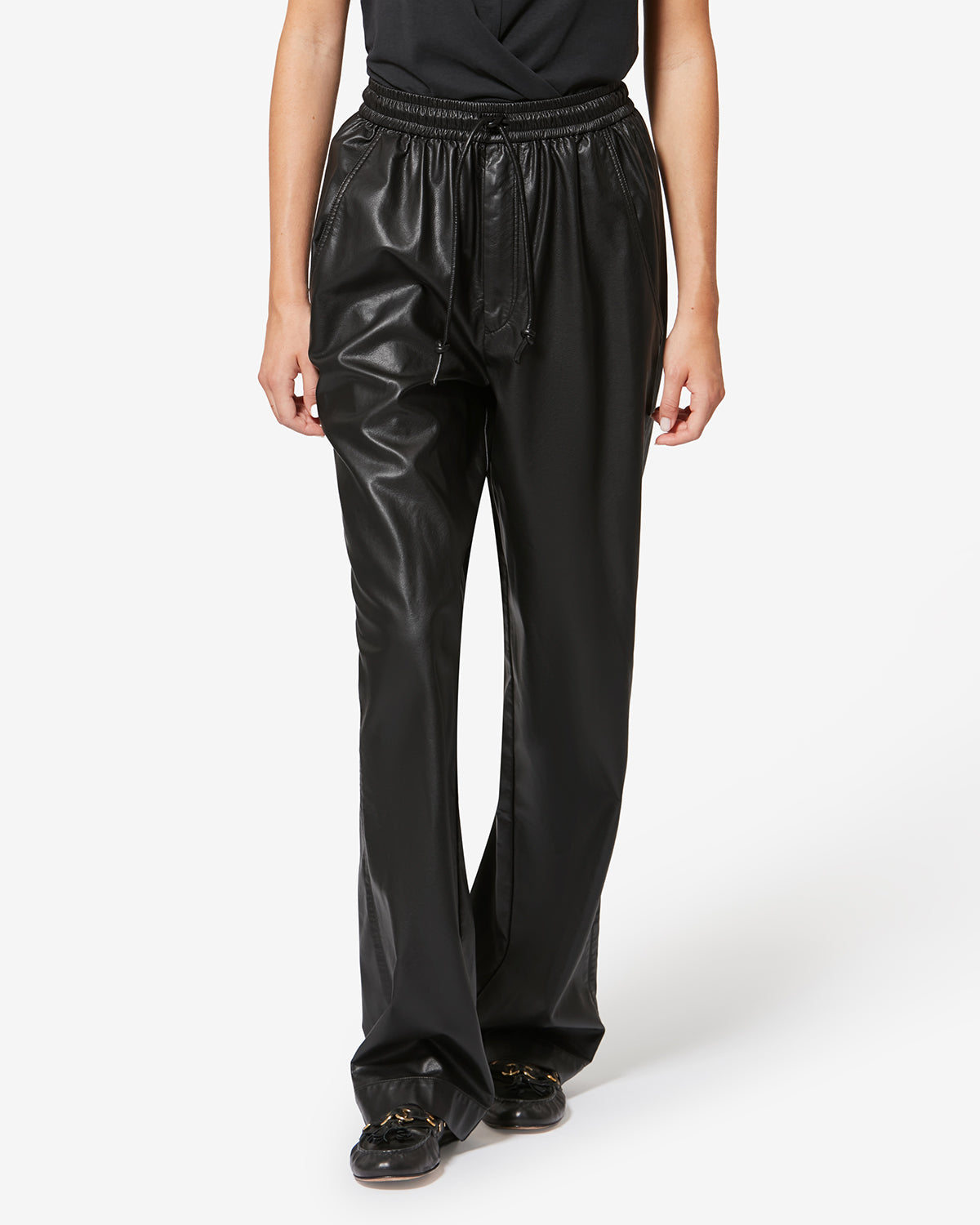 Nereane fine and supple faux leather pants  - Black - Woman - 3