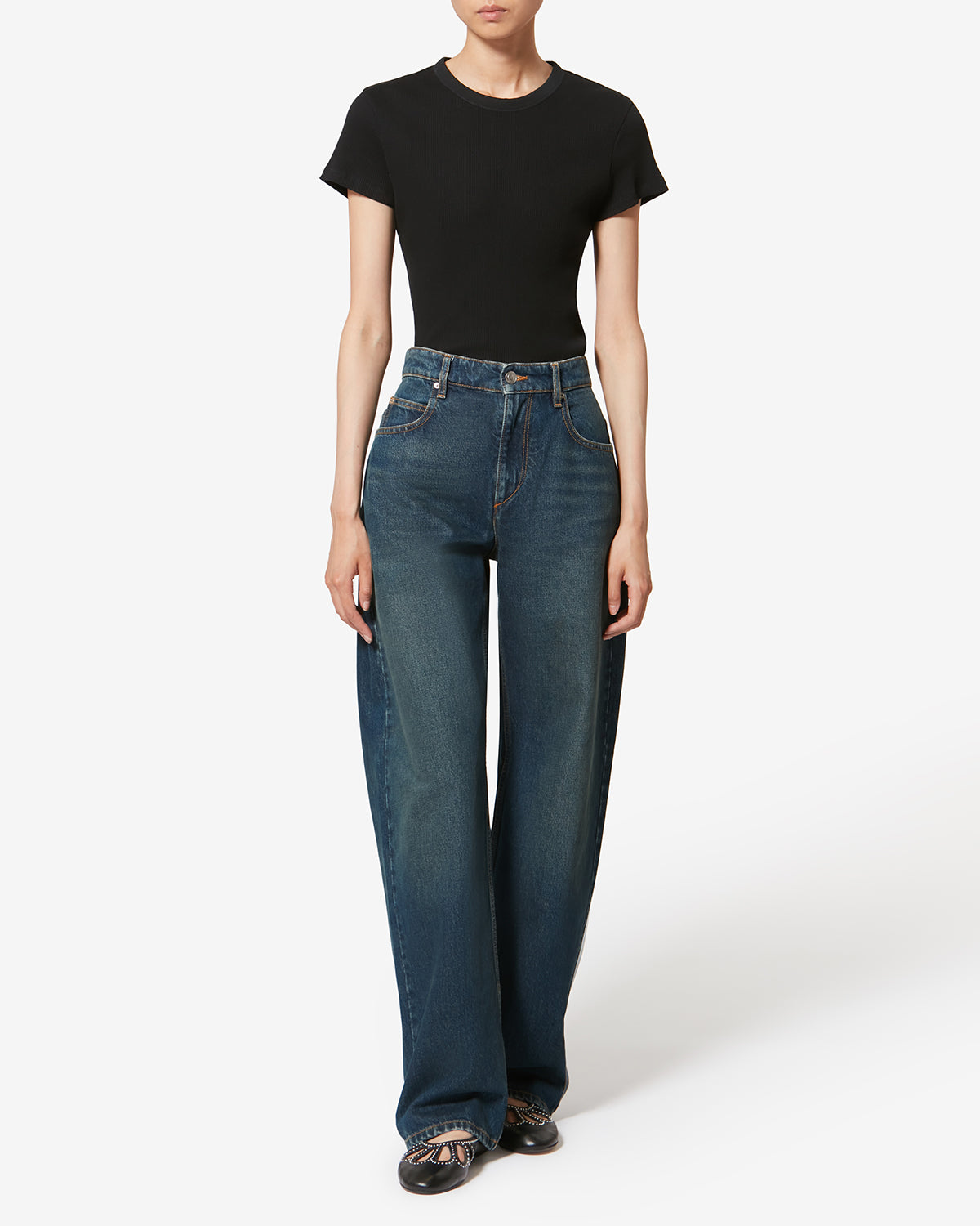 Dromie 코튼 팬츠 - 파란색 - Woman - 1