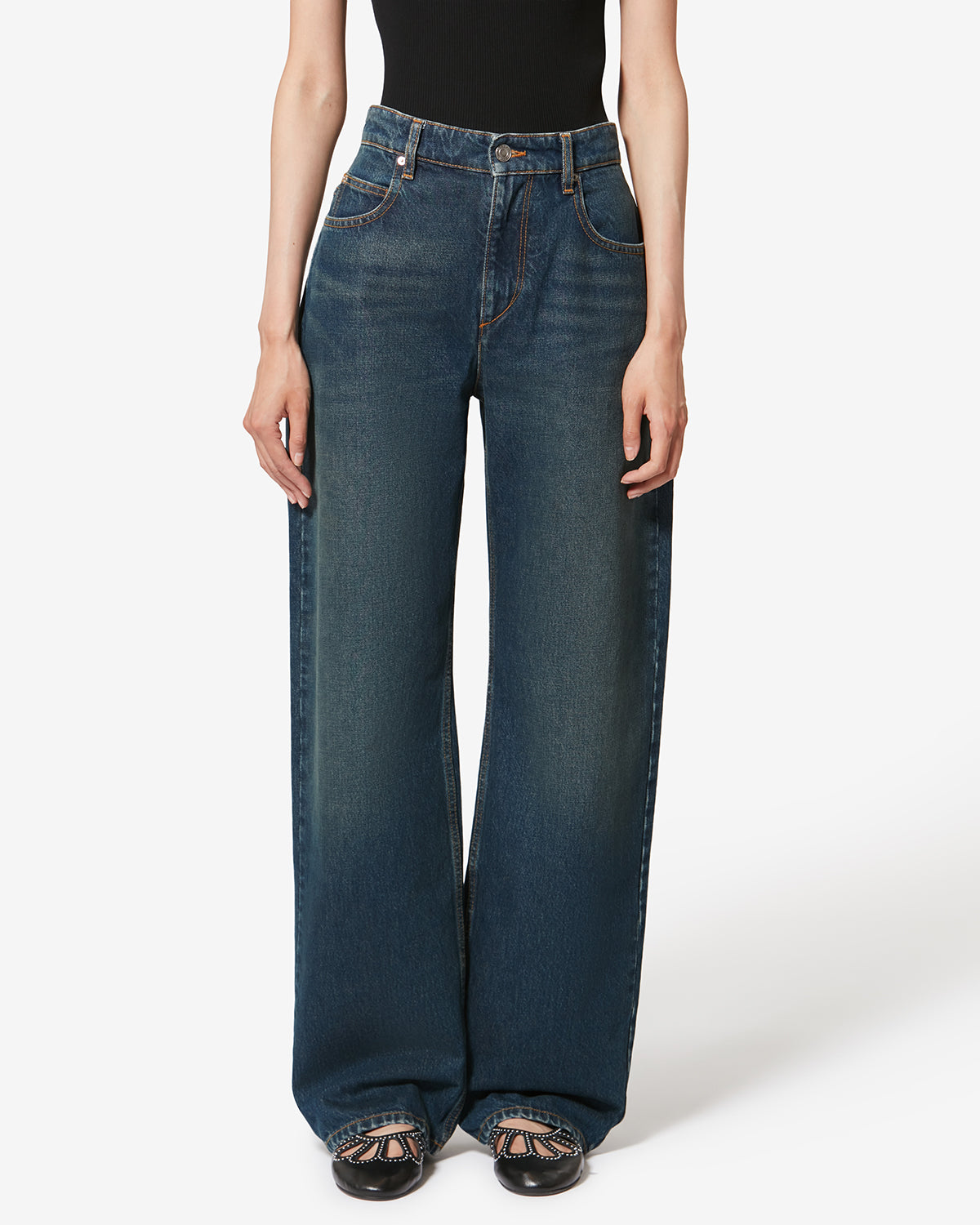 Dromie 코튼 팬츠 - 파란색 - Woman - 3