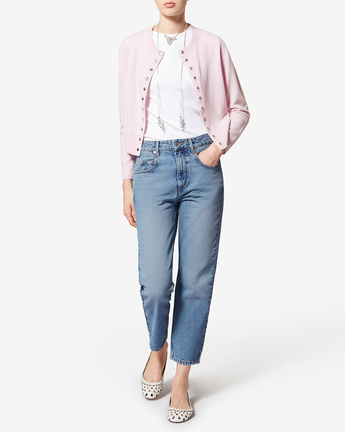 Dakota 코튼 팬츠 - 하늘색 - Woman - 1