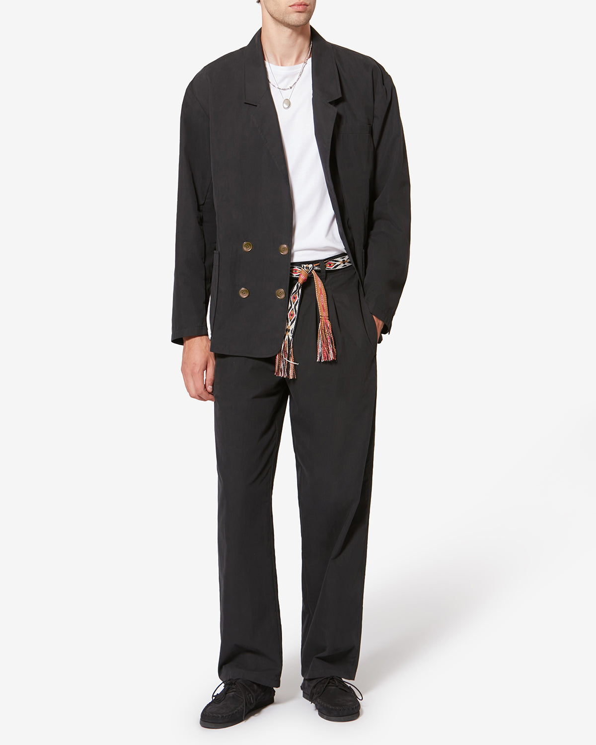 YOSTIN PANTS Man black | ISABEL MARANT Official online store