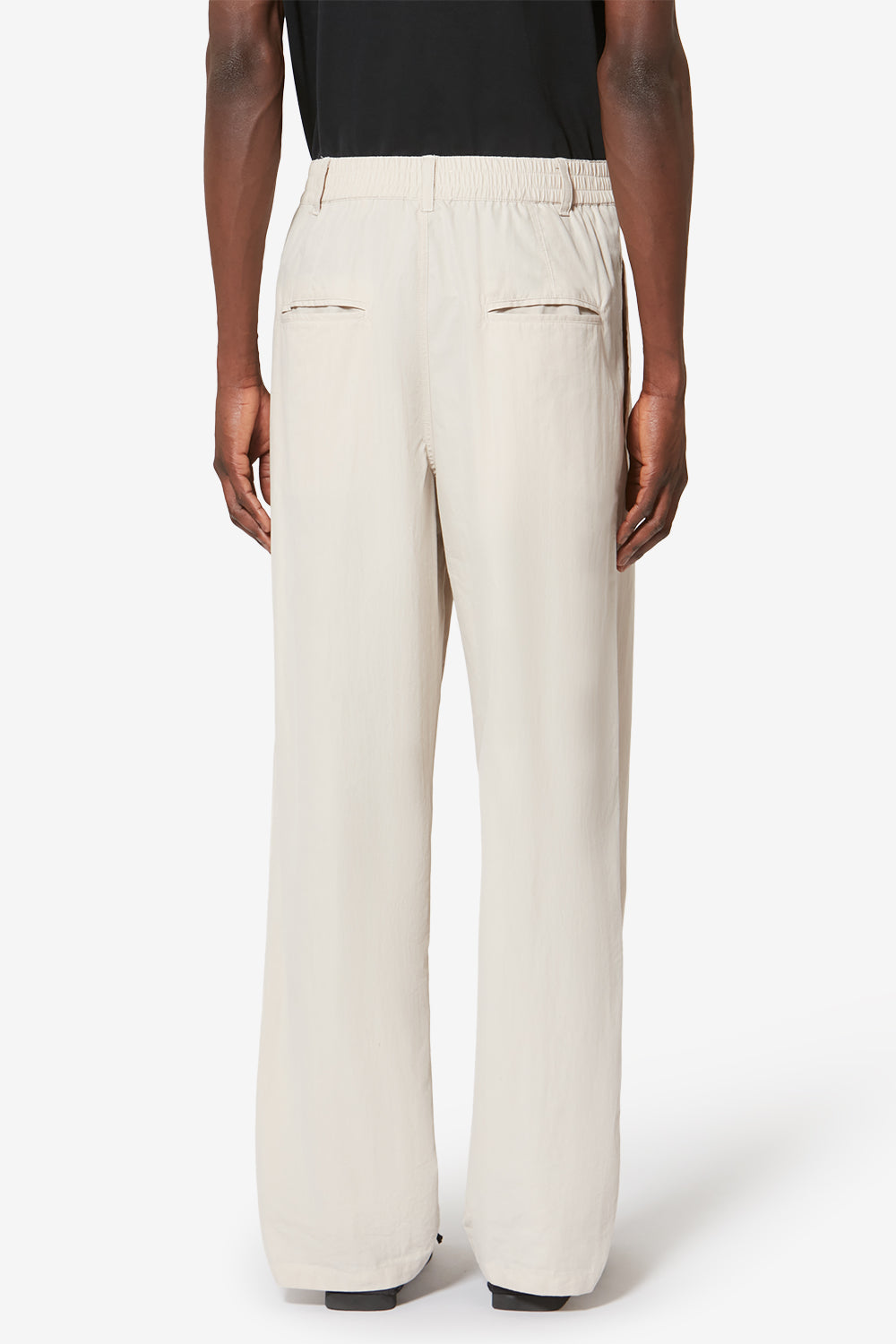 Pantalon à pinces décontracté yostin en coton - Écru - Man - 4