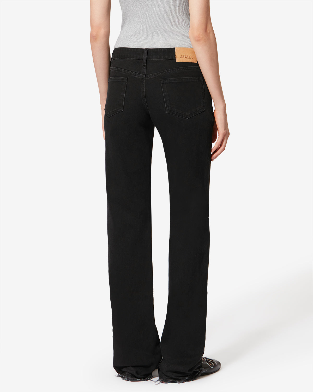 Pantalón denala de algodón - Negro lavado - Woman - 4