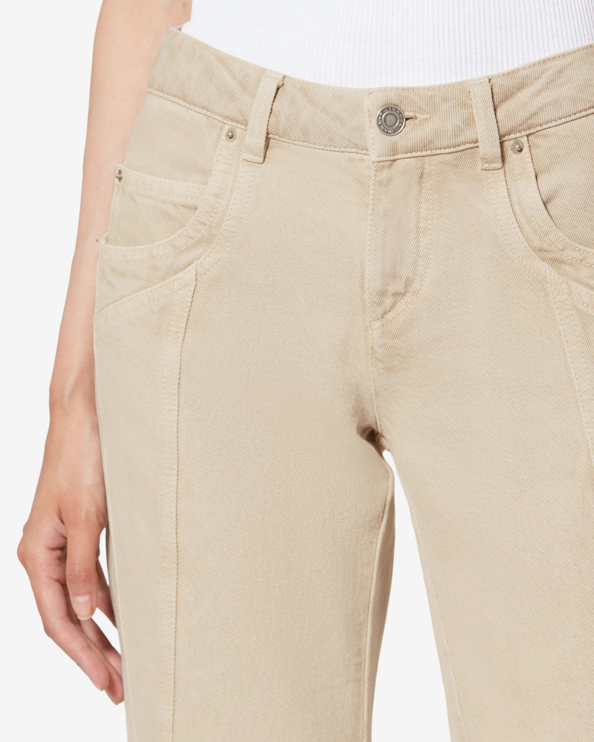 Jaylis lightweight denim bootcut jeans - Ecru - Woman - 2