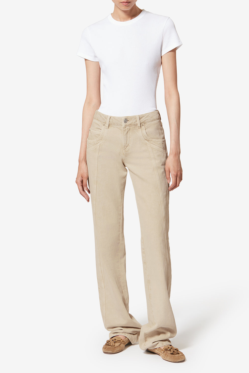 Jaylis lightweight denim bootcut jeans - Ecru - Woman - 2