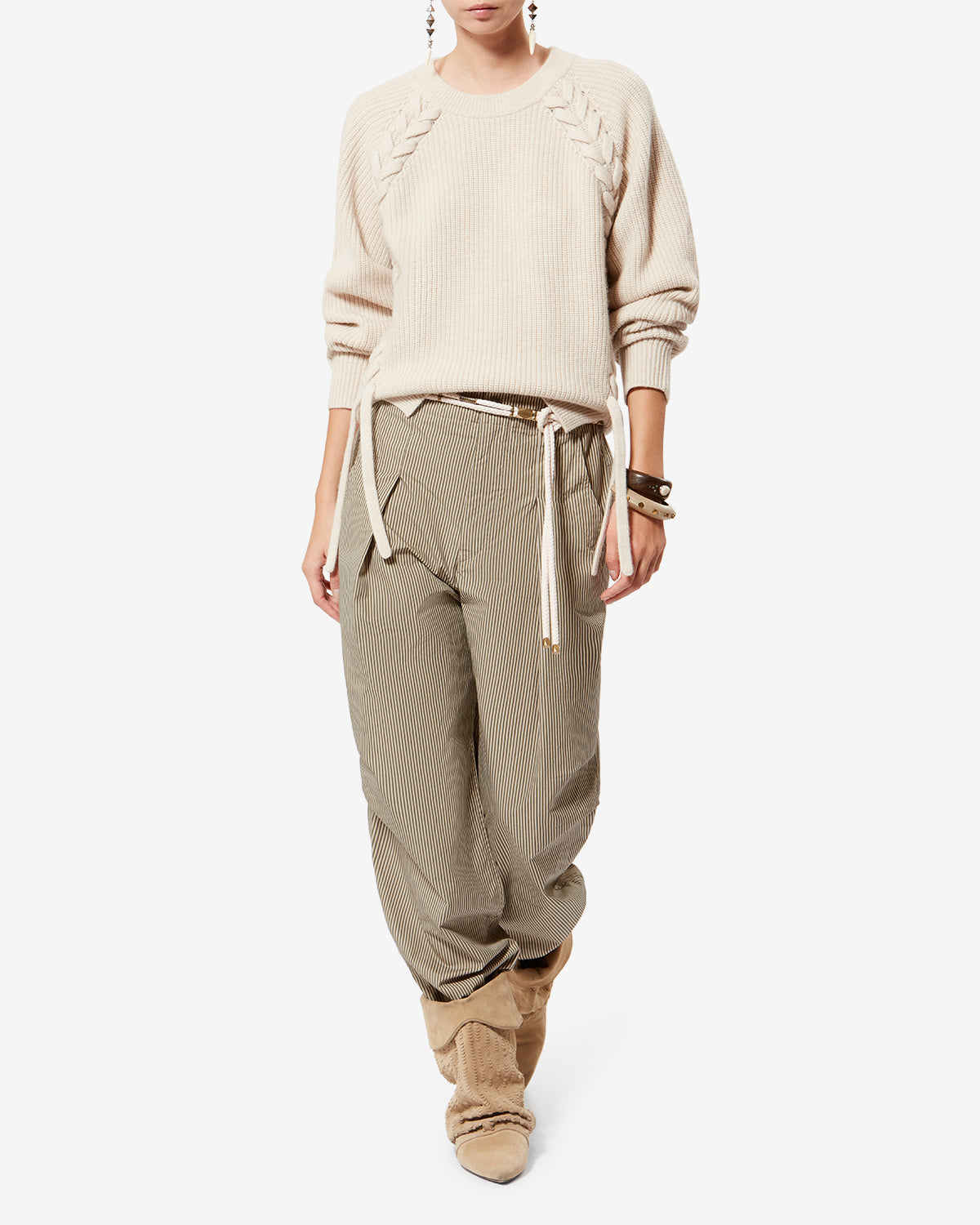 CERYNE PANTS Woman beige-khaki | ISABEL MARANT Official online store