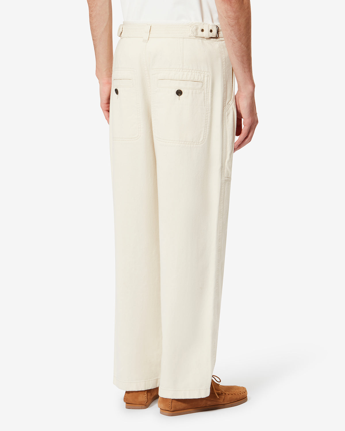 ILYAN PANTS Man ecru | ISABEL MARANT Official online store