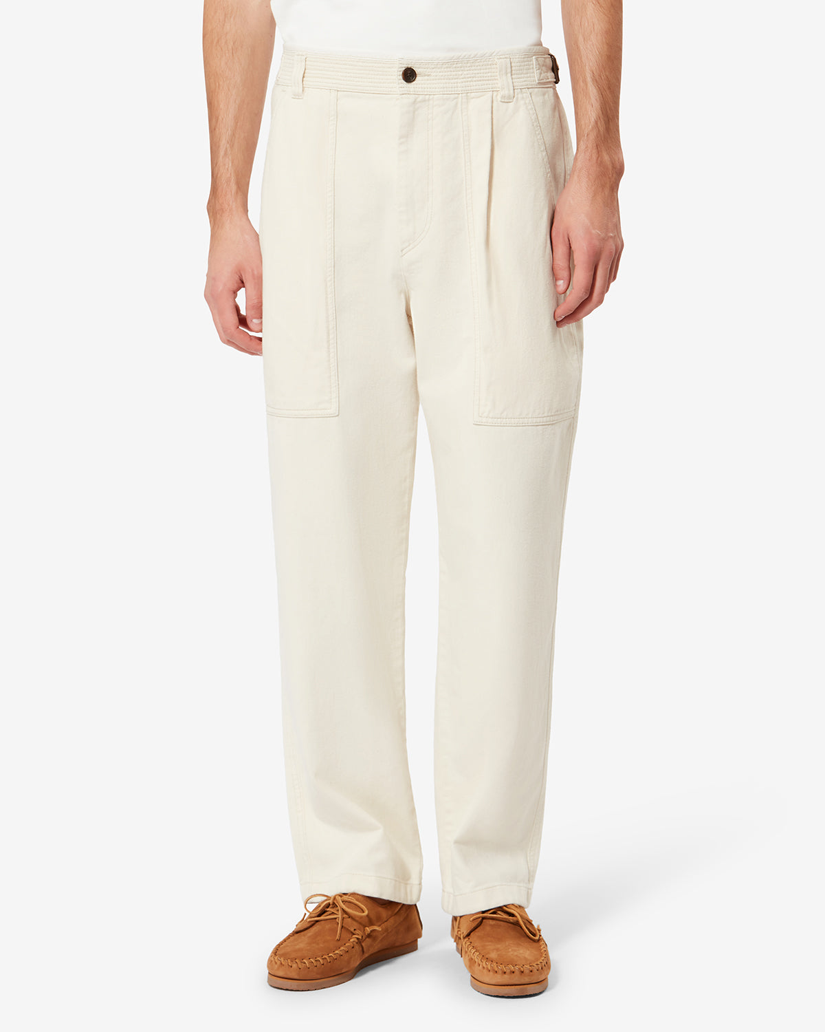 ILYAN PANTS Man ecru | ISABEL MARANT Official online store