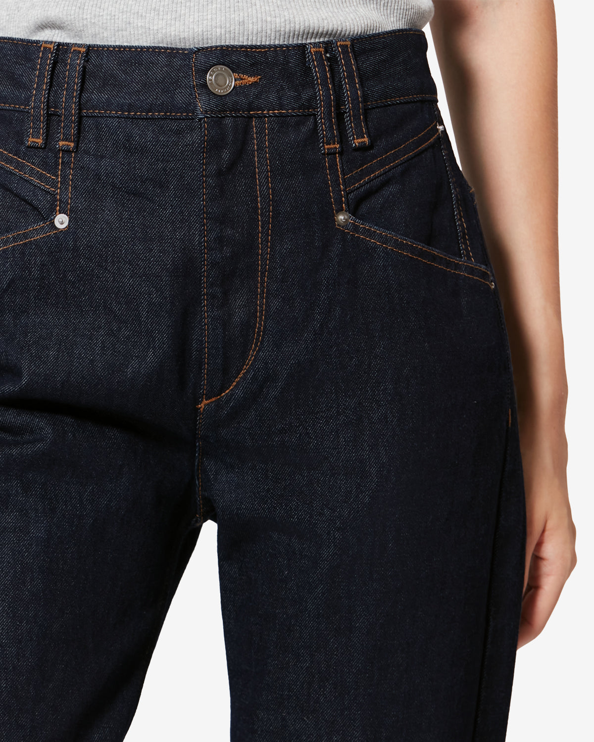 BELVIA PANTS Woman dark midnight | ISABEL MARANT Official online store