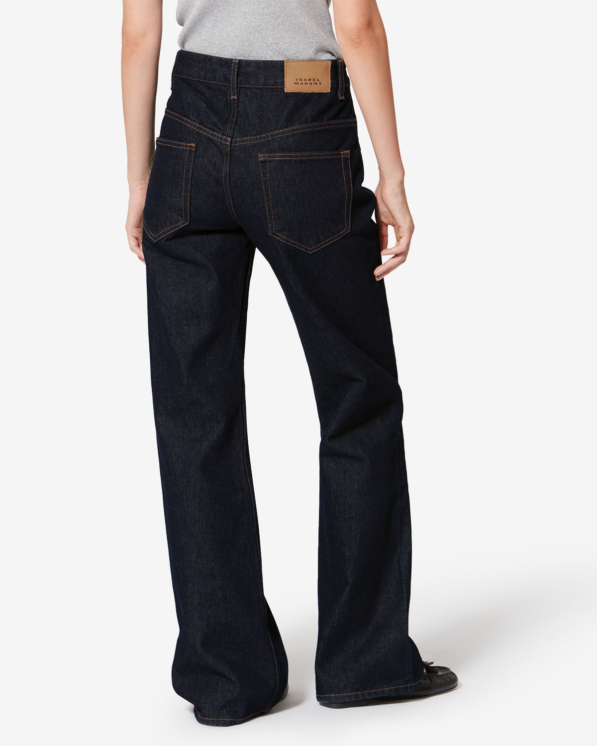 DROLANE PANTS Woman dark midnight | ISABEL MARANT Official online