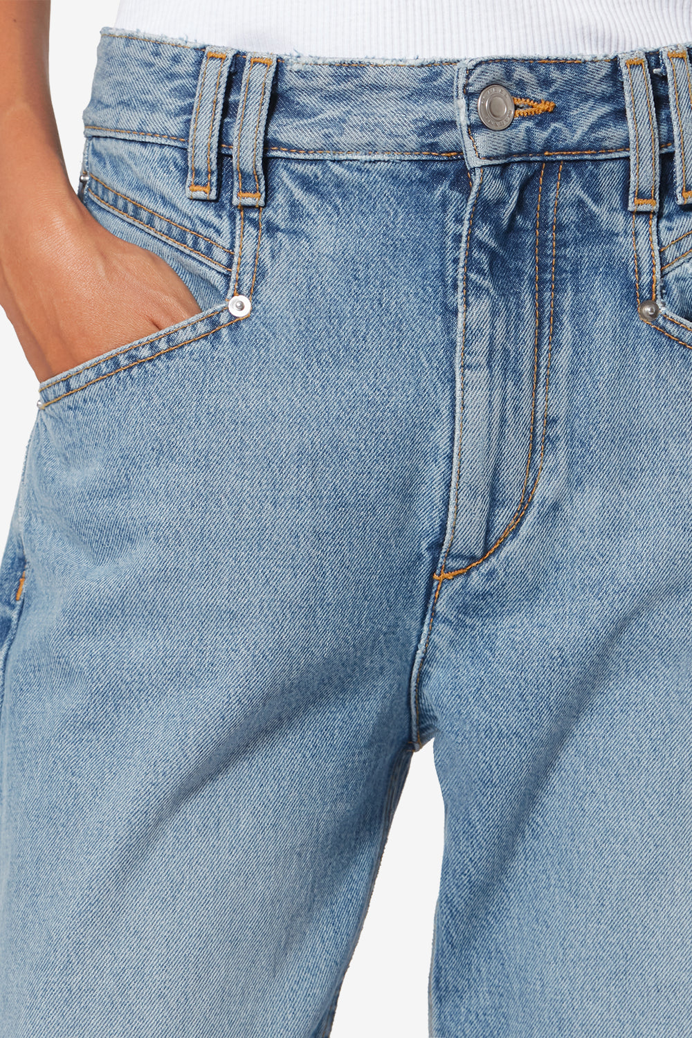 Pantalón belvia de algodón - Azul claro - Woman - 3