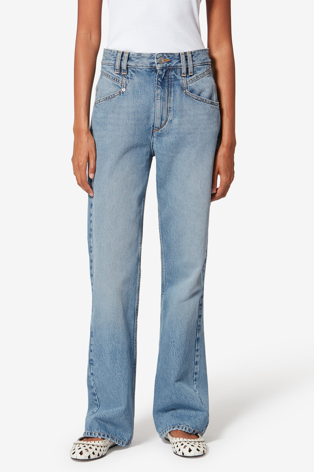 Pantalón belvia de algodón - Azul claro - Woman - 4