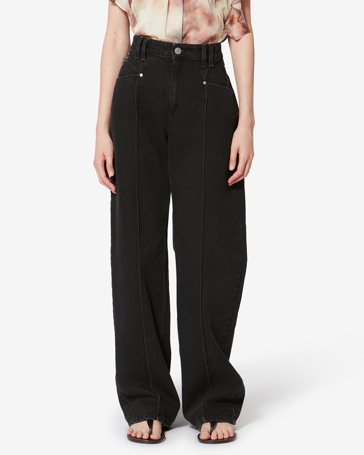 DROLANE PANTS Woman black | ISABEL MARANT Official online store