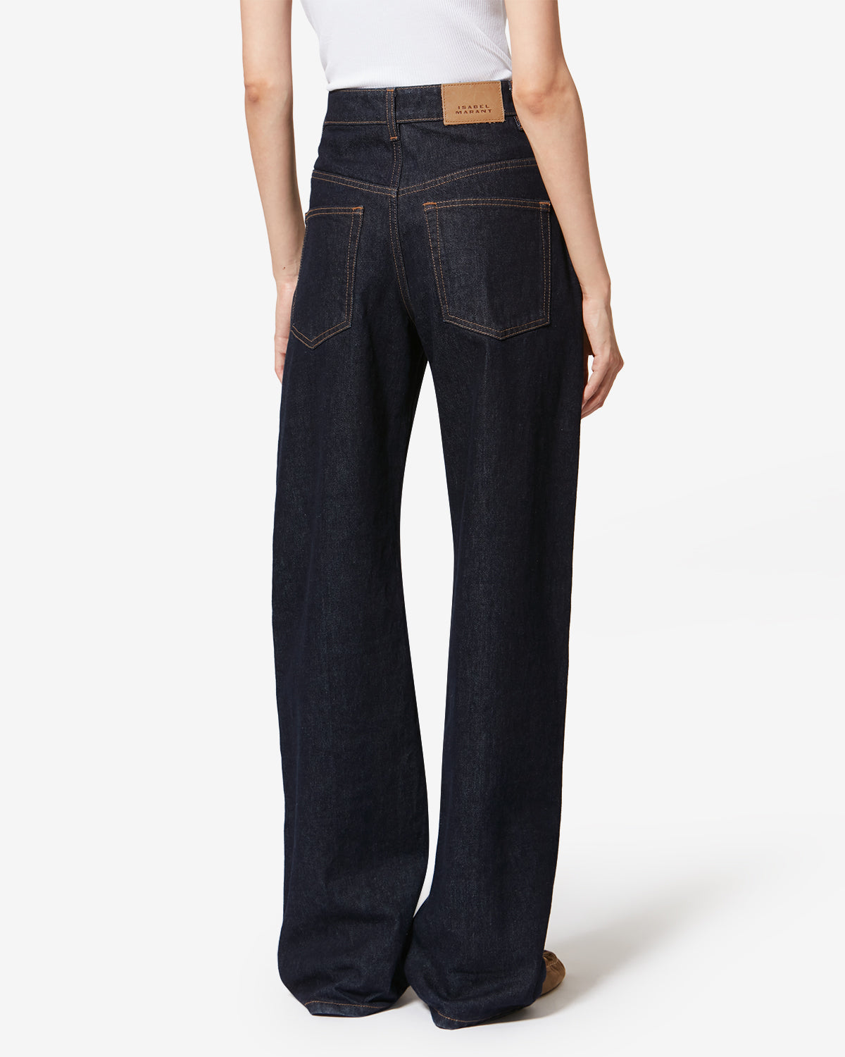 DROLANE PANTS Woman dark midnight | ISABEL MARANT Official online