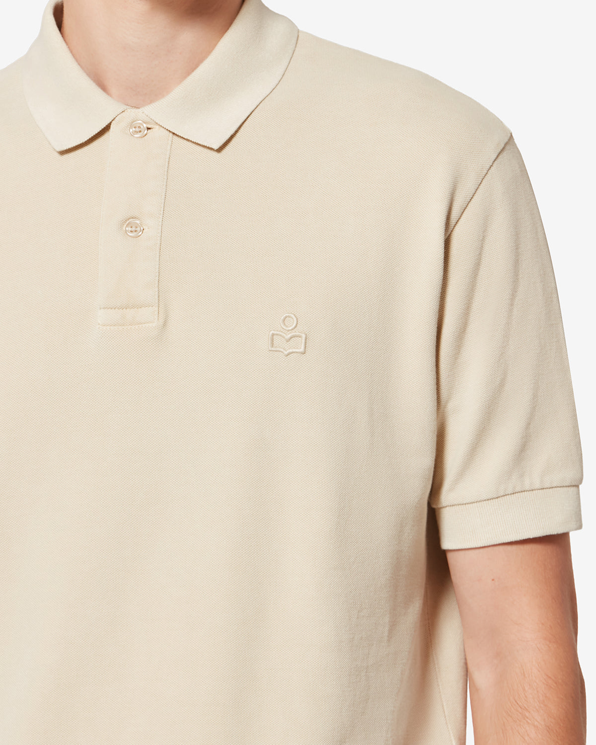 Polo à manches courtes afko en coton piqué - Jaune clair - Man - 2