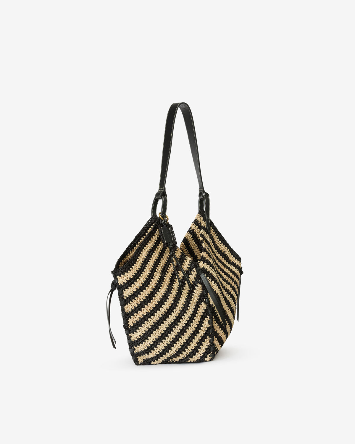TAMPA BAG Woman black and natural | ISABEL MARANT Official online