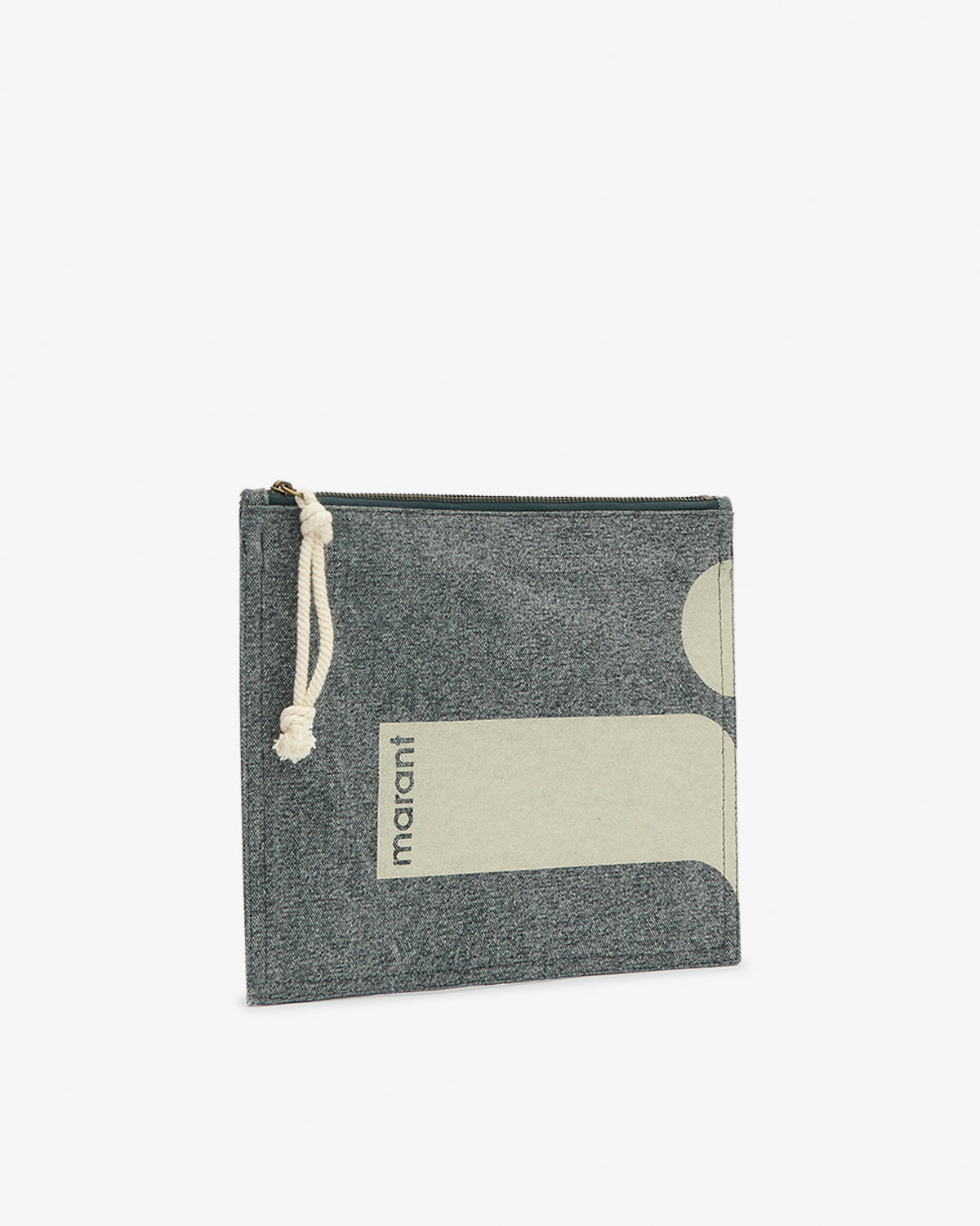 Netia cotton clutch bag - Black - Woman - 4