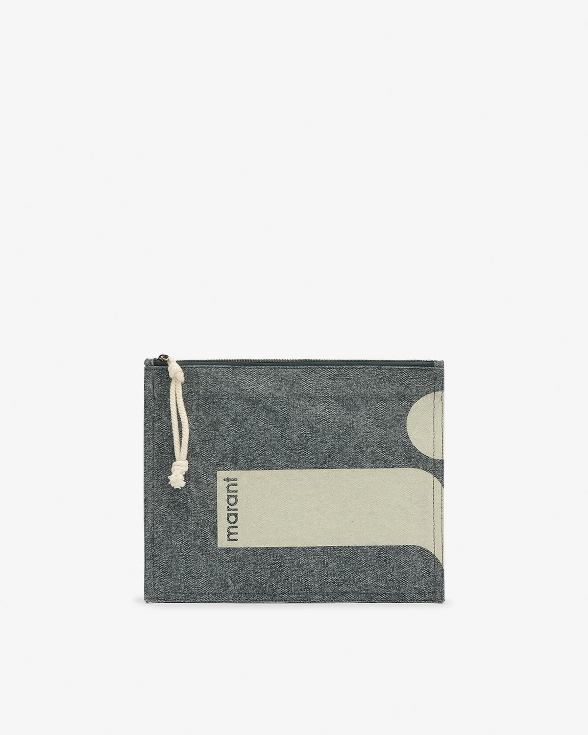 Netia cotton clutch bag - Black - Woman - 1