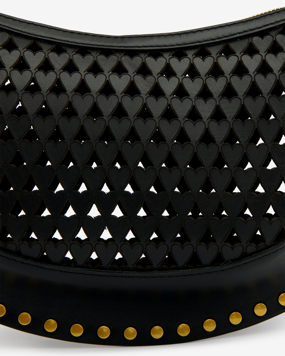 Bolso de hombro de cuero suave oskan moon - Negro - Woman - 2