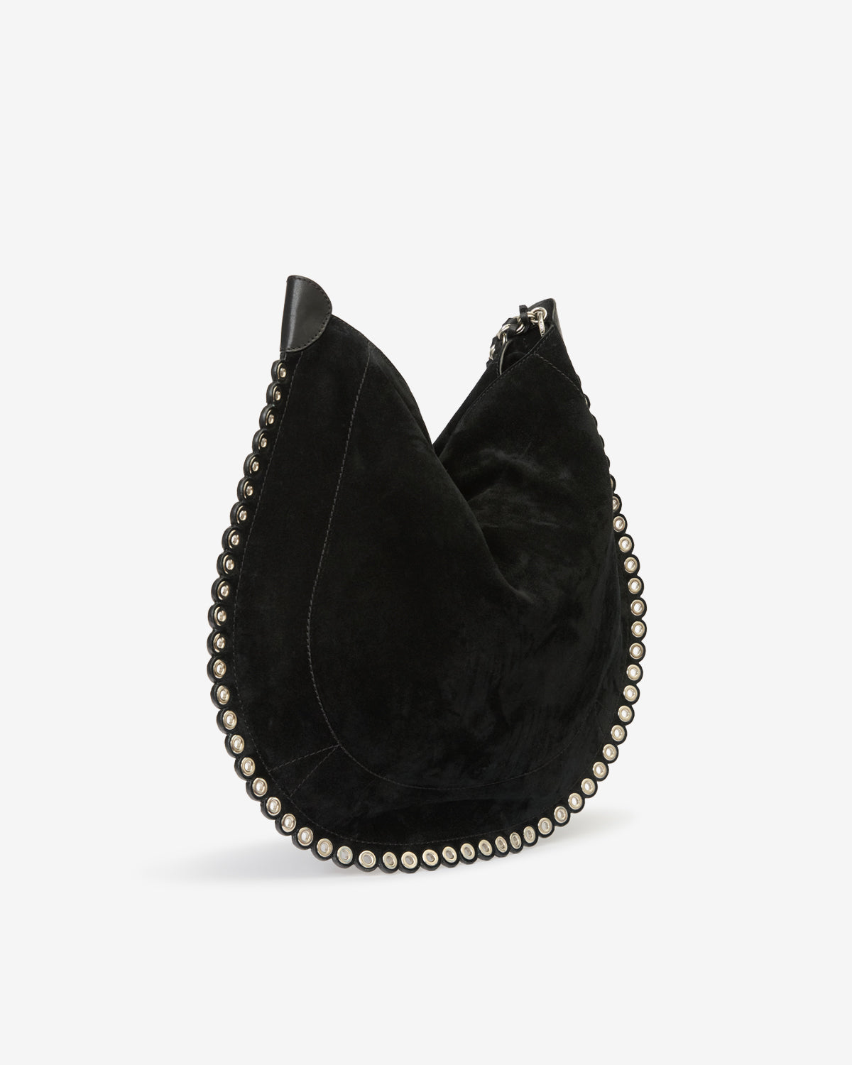 Borsa a tracolla oskan hobo soft - Black and silver - Woman - 5