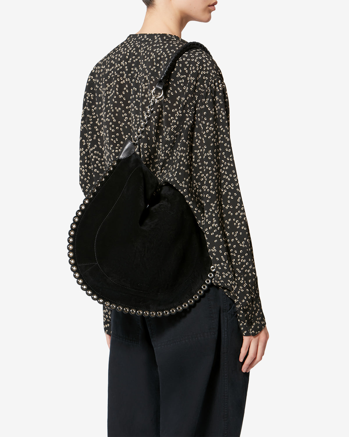 ●新品/正規品●  Isabel Marant NASCO (S) HOBO B Naoko Bag Woman black | ISABEL MARANT Official online store