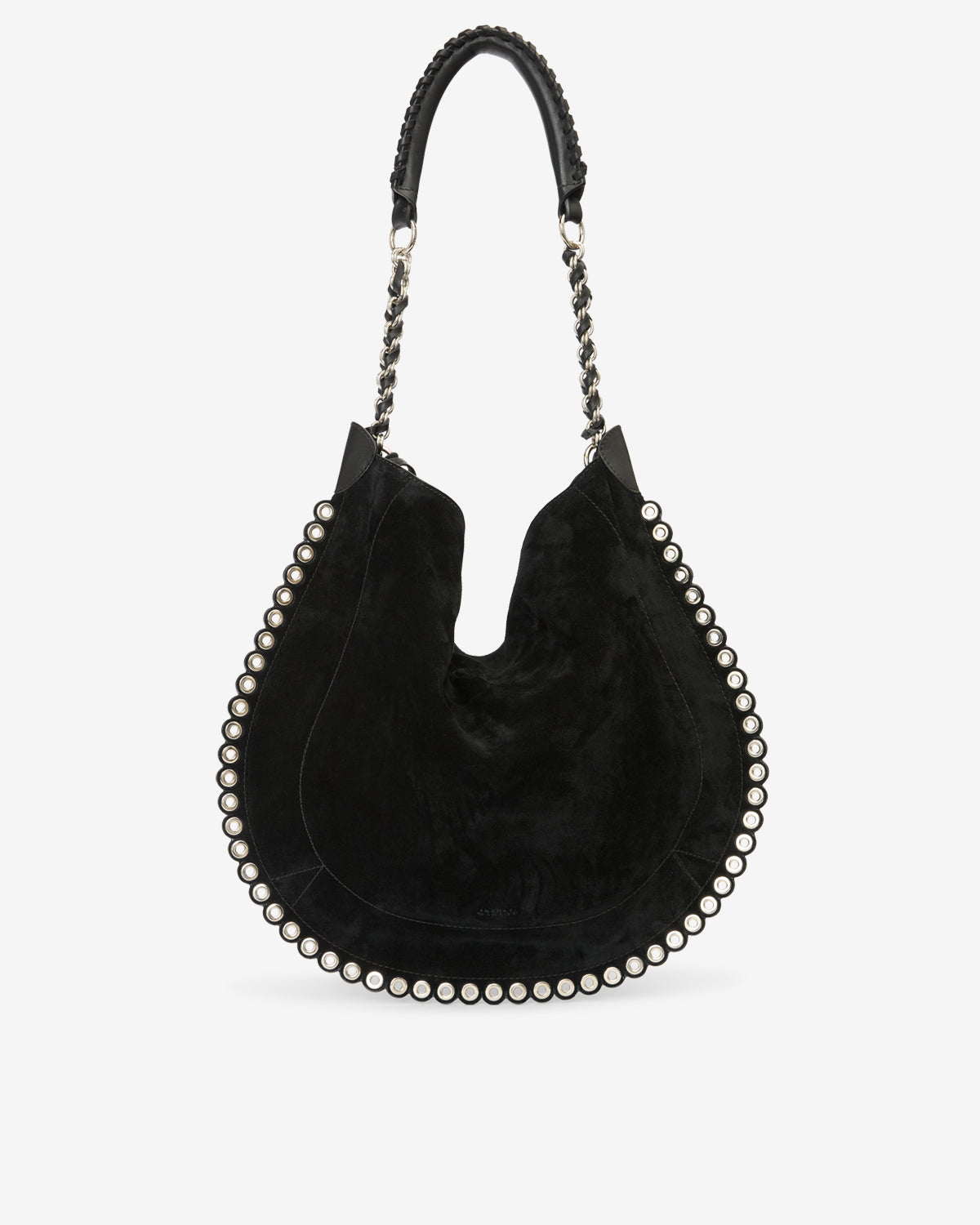 Borsa a tracolla oskan hobo soft - Black and silver - Woman - 1