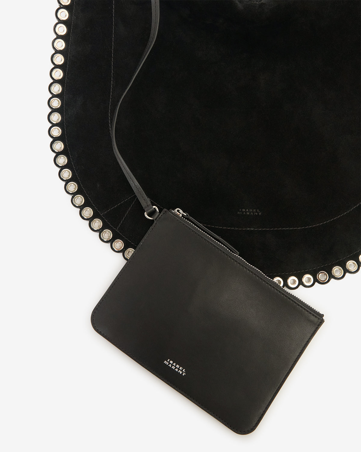 Borsa a tracolla oskan hobo soft - Black and silver - Woman - 3