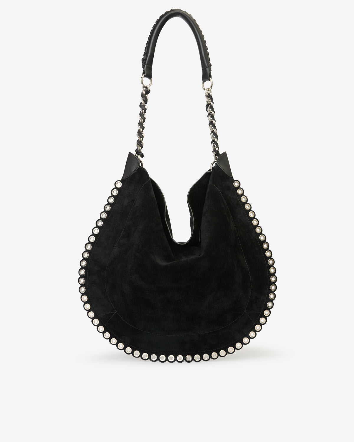 Borsa a tracolla oskan hobo soft - Black and silver - Woman - 4