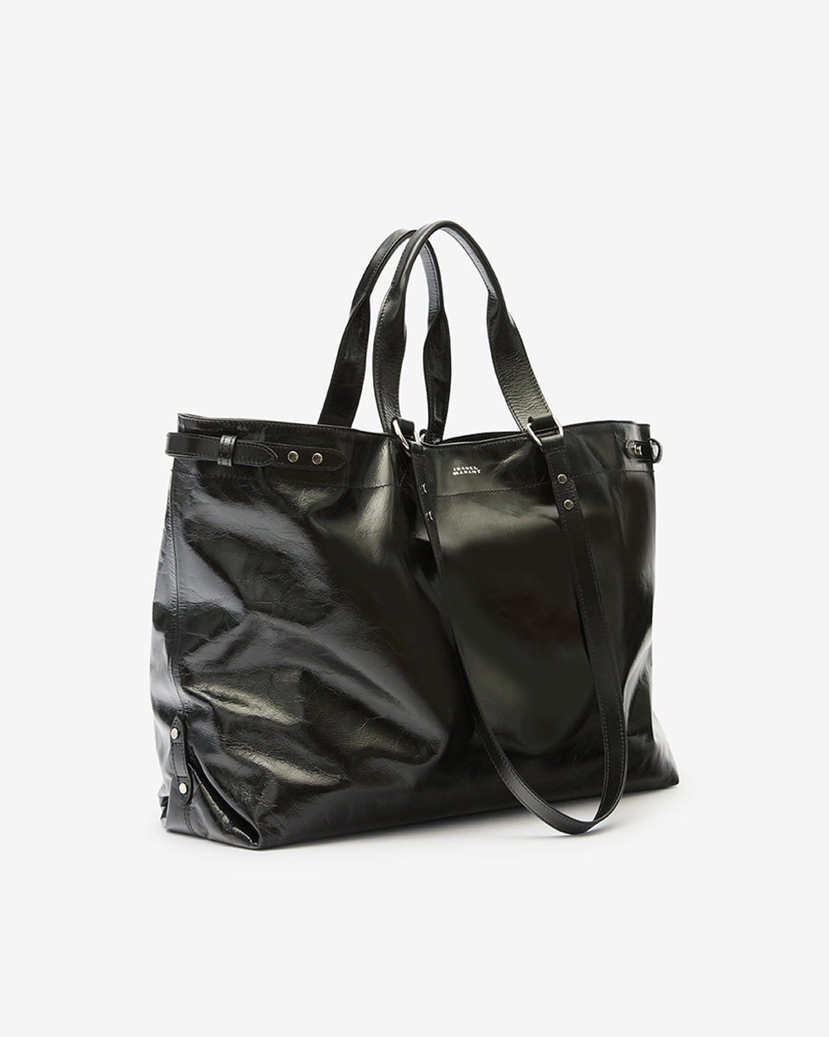 WINNA TOTE SHOULDER BAG Woman black | ISABEL MARANT Official