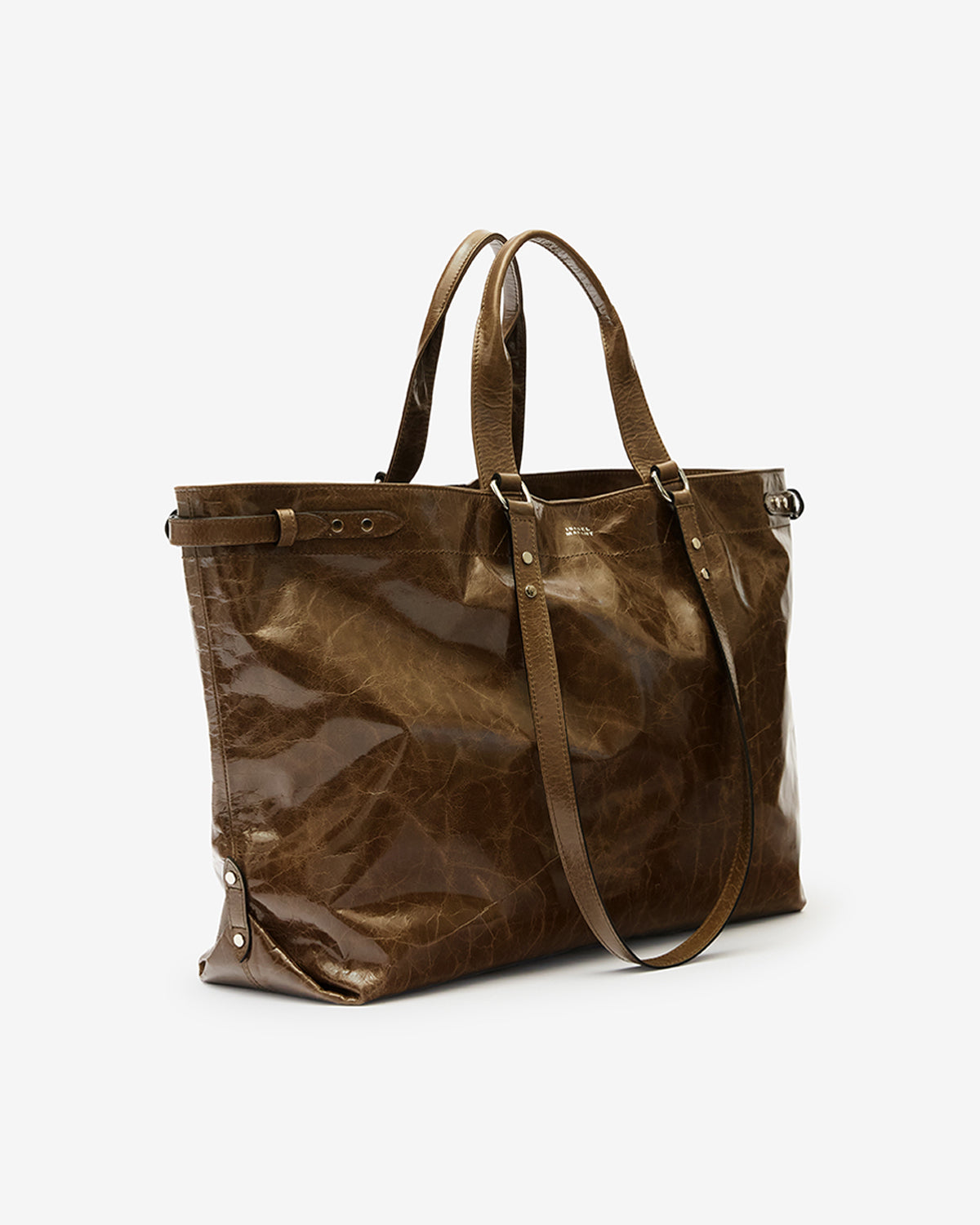 WINNA TOTE SHOULDER BAG Woman moss green | ISABEL MARANT Official