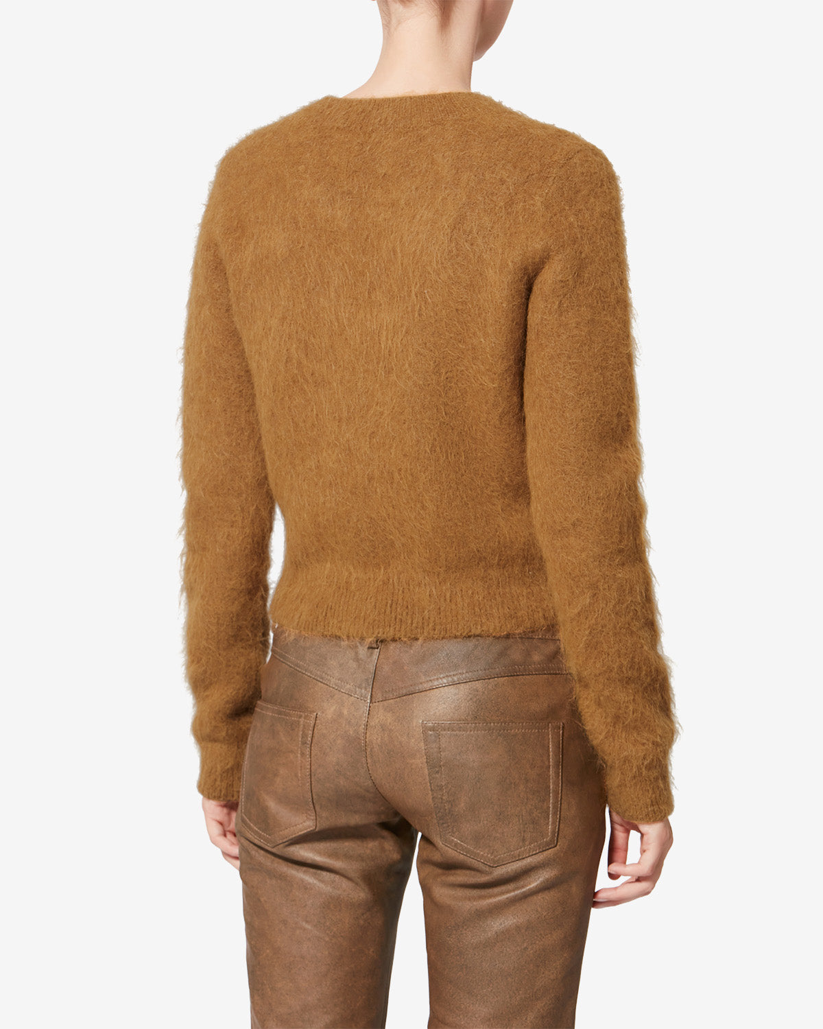 Maglione hermine in lana - Camel - Woman - 4