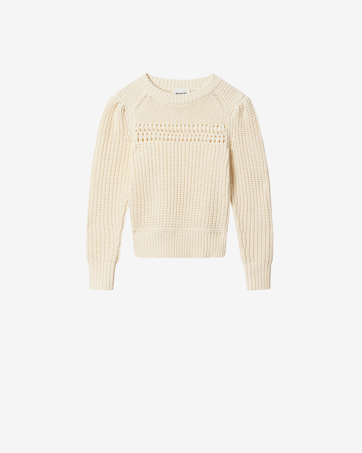 サイズL【新品】ISABEL MARANT オーバーサイズニット Obrero sweater Woman ecru | ISABEL MARANT Official online store