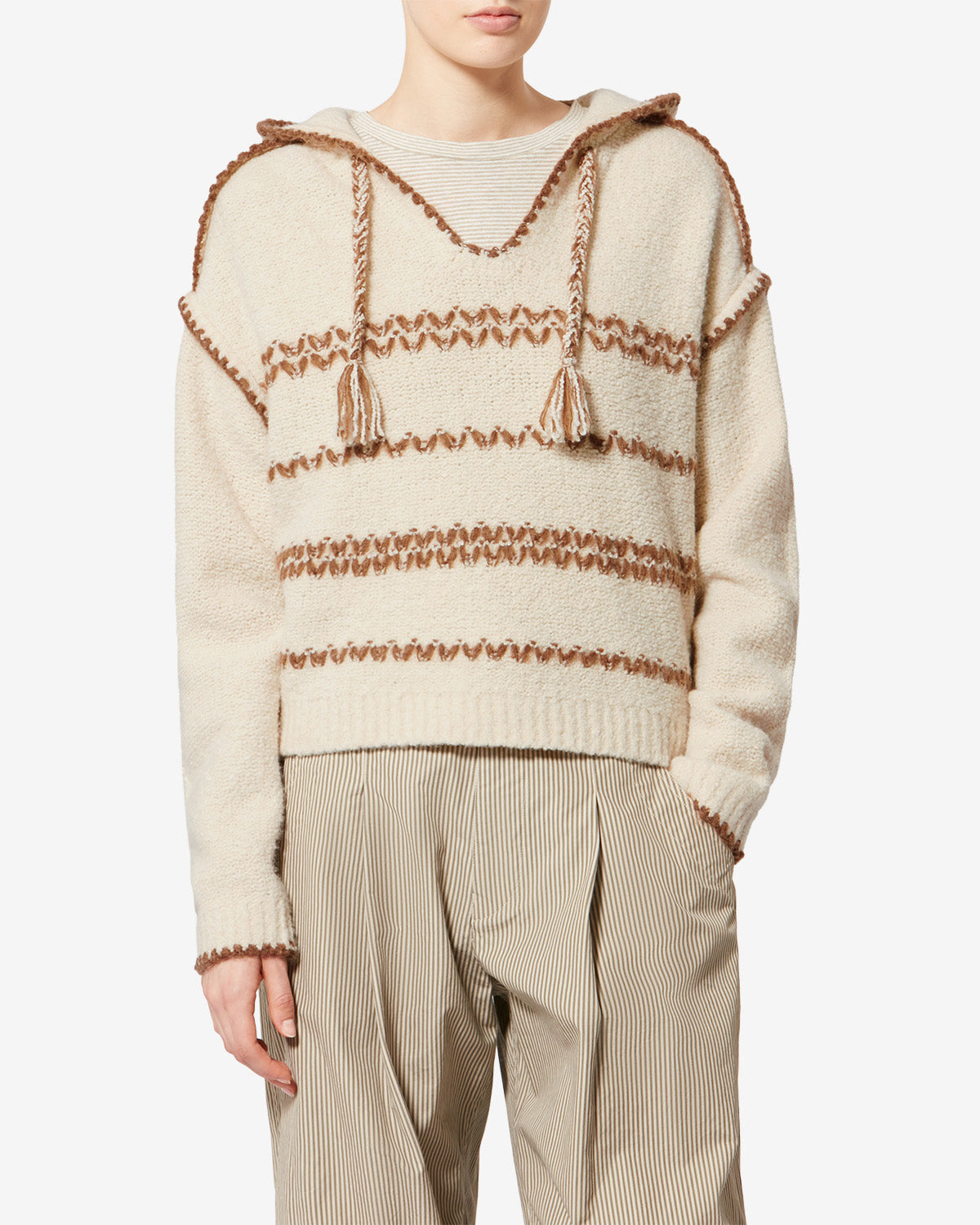 ROMERA SWEATER Woman ecru-bronze | ISABEL MARANT Official online store