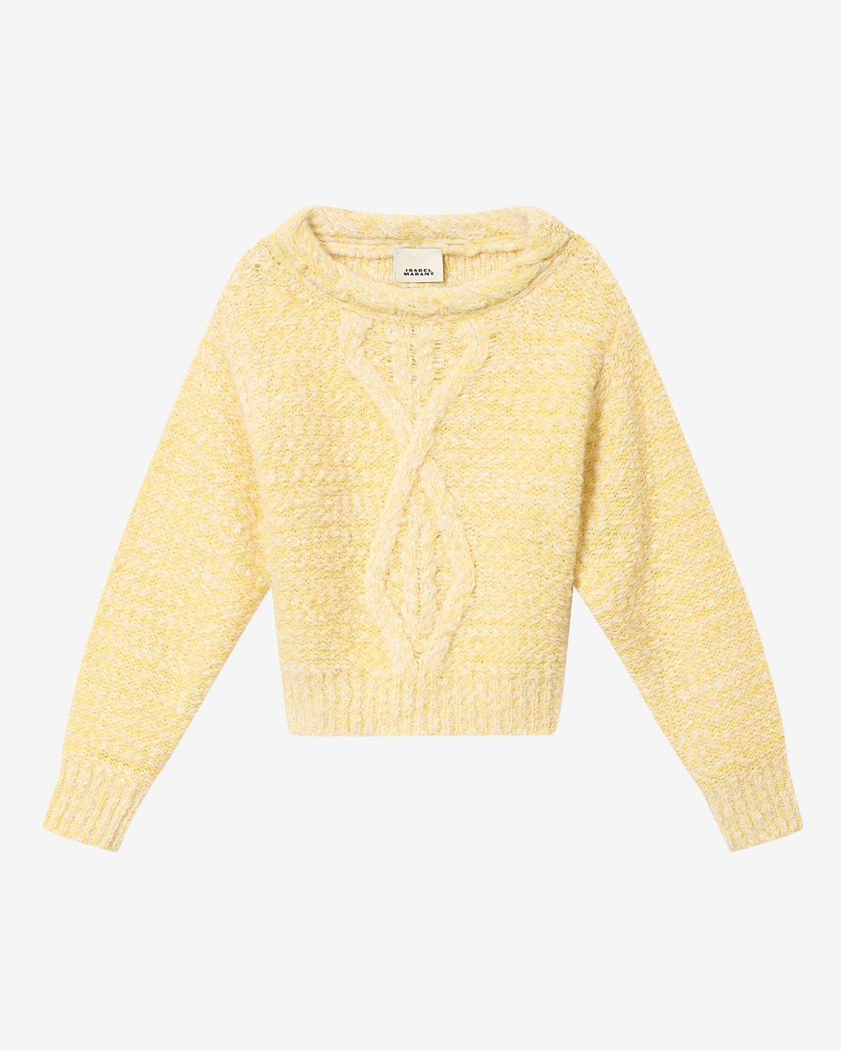 Jersey dorota de lana - Ecru and yellow - Woman - 5