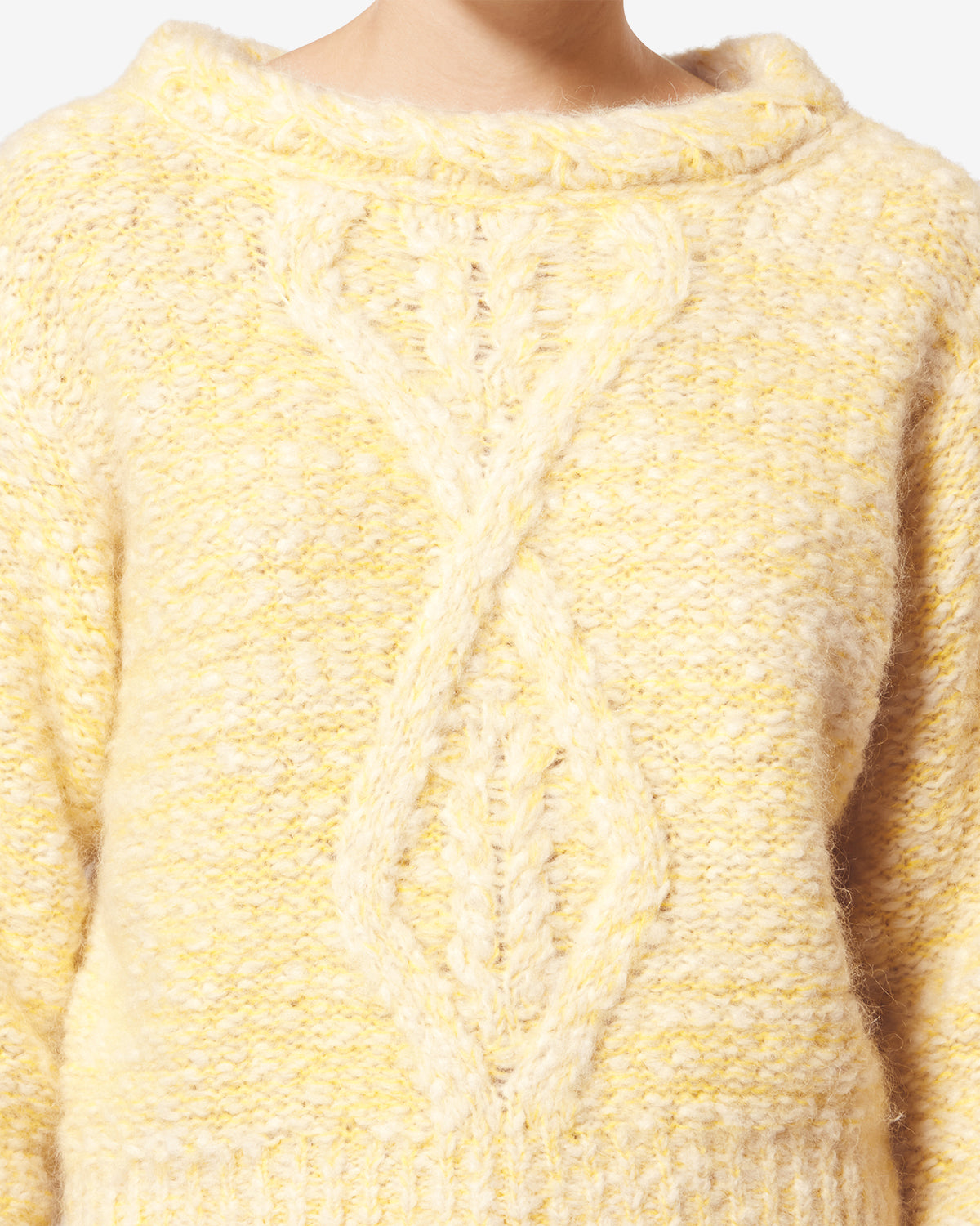 DOROTA SWEATER Woman ecru and yellow | ISABEL MARANT Official