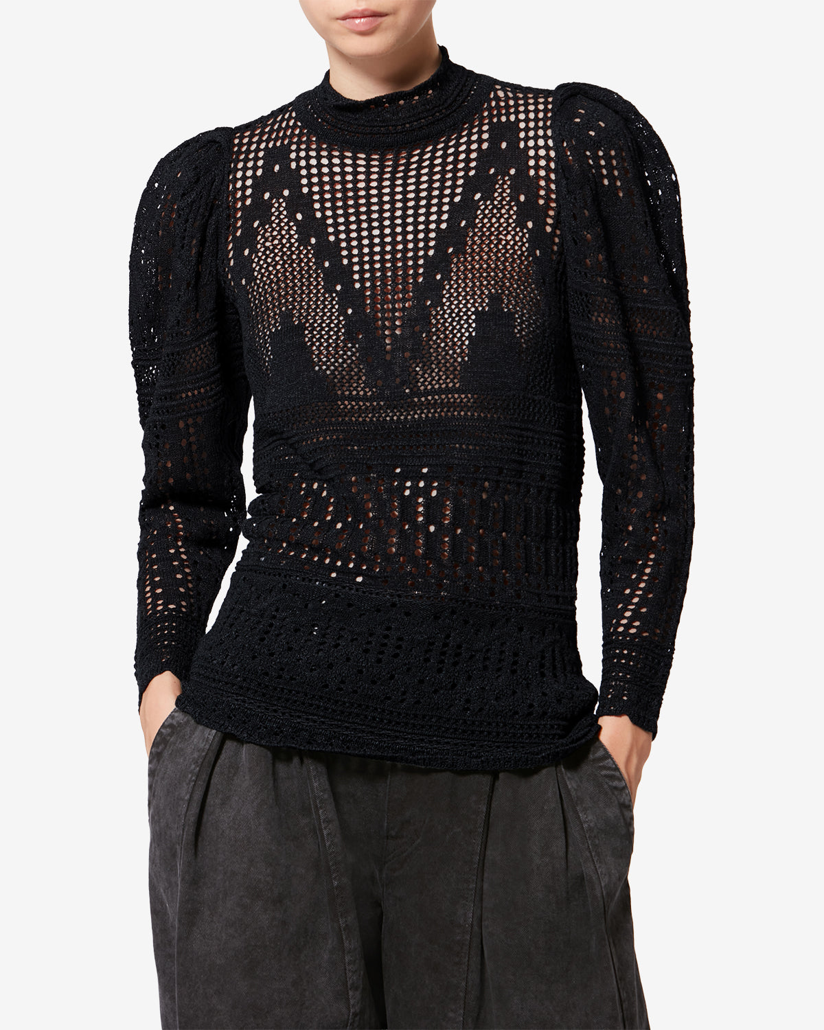 DAHARA SWEATER Woman black | ISABEL MARANT Official online store