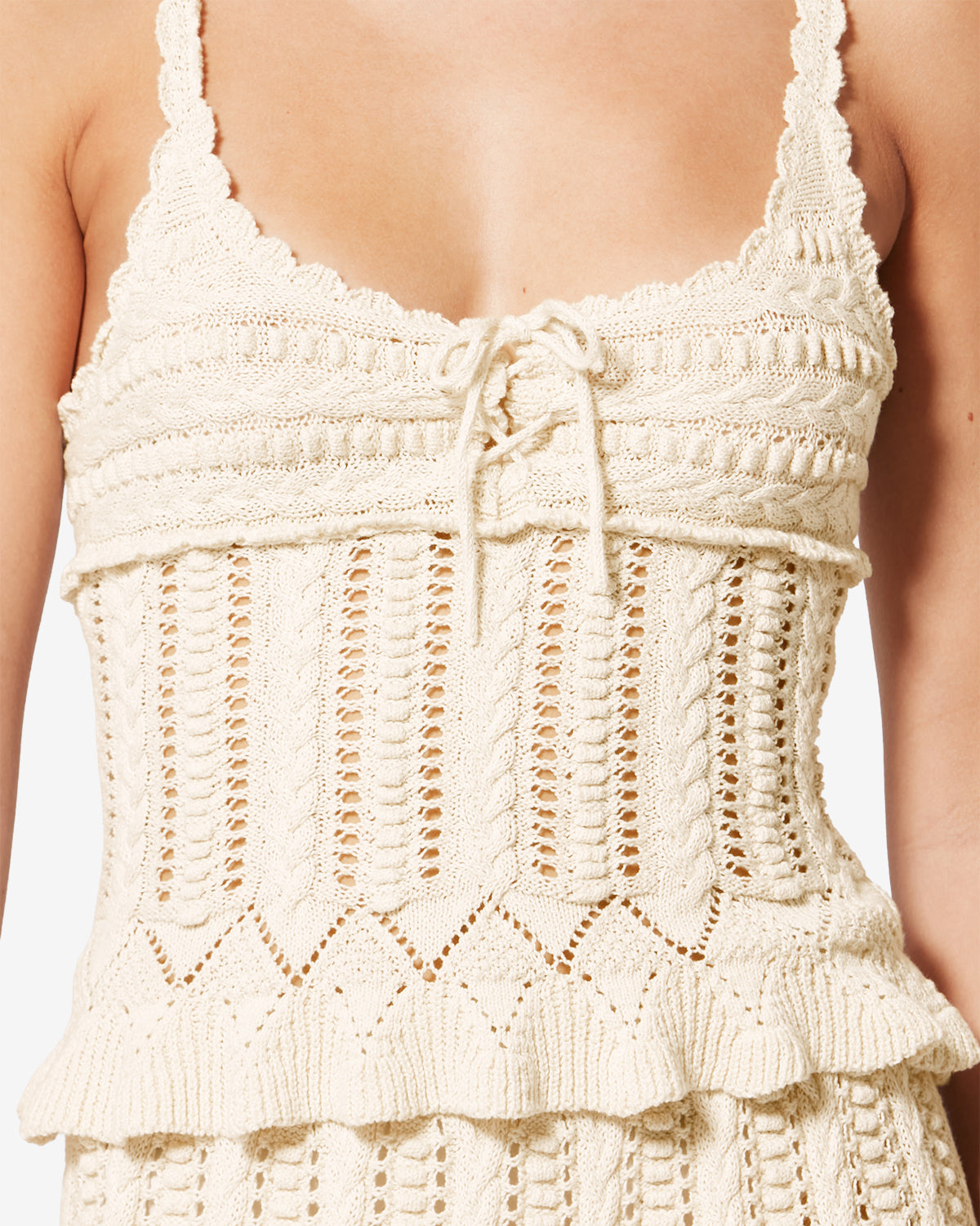 ISABEL MARANT SAMANTHA リネン エンブロイダリーブラウス NEVES SWEATER Woman ecru | ISABEL MARANT Official online store