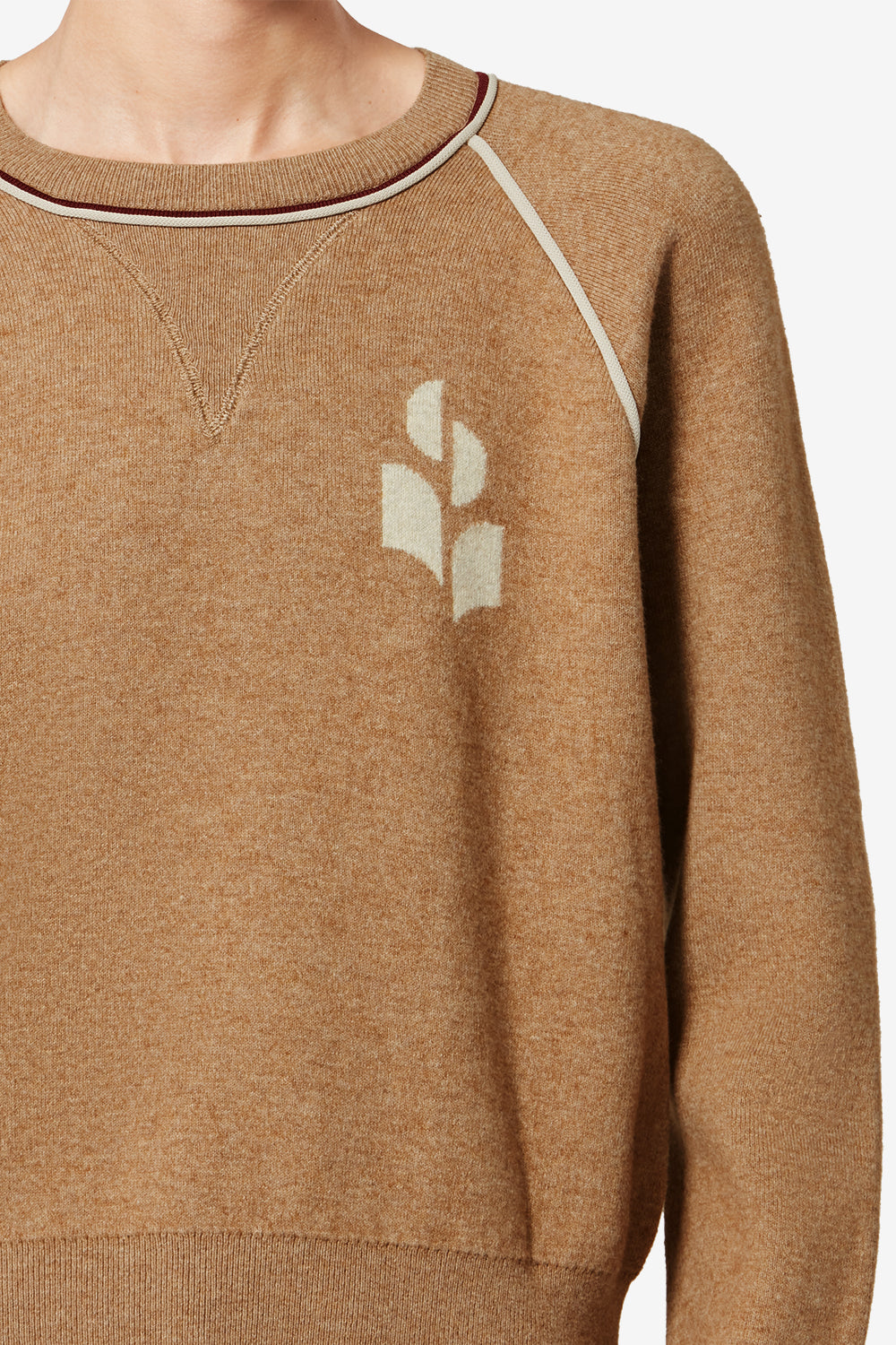 Maglione logo sporty loriby - Camel-light grey - Woman - 3