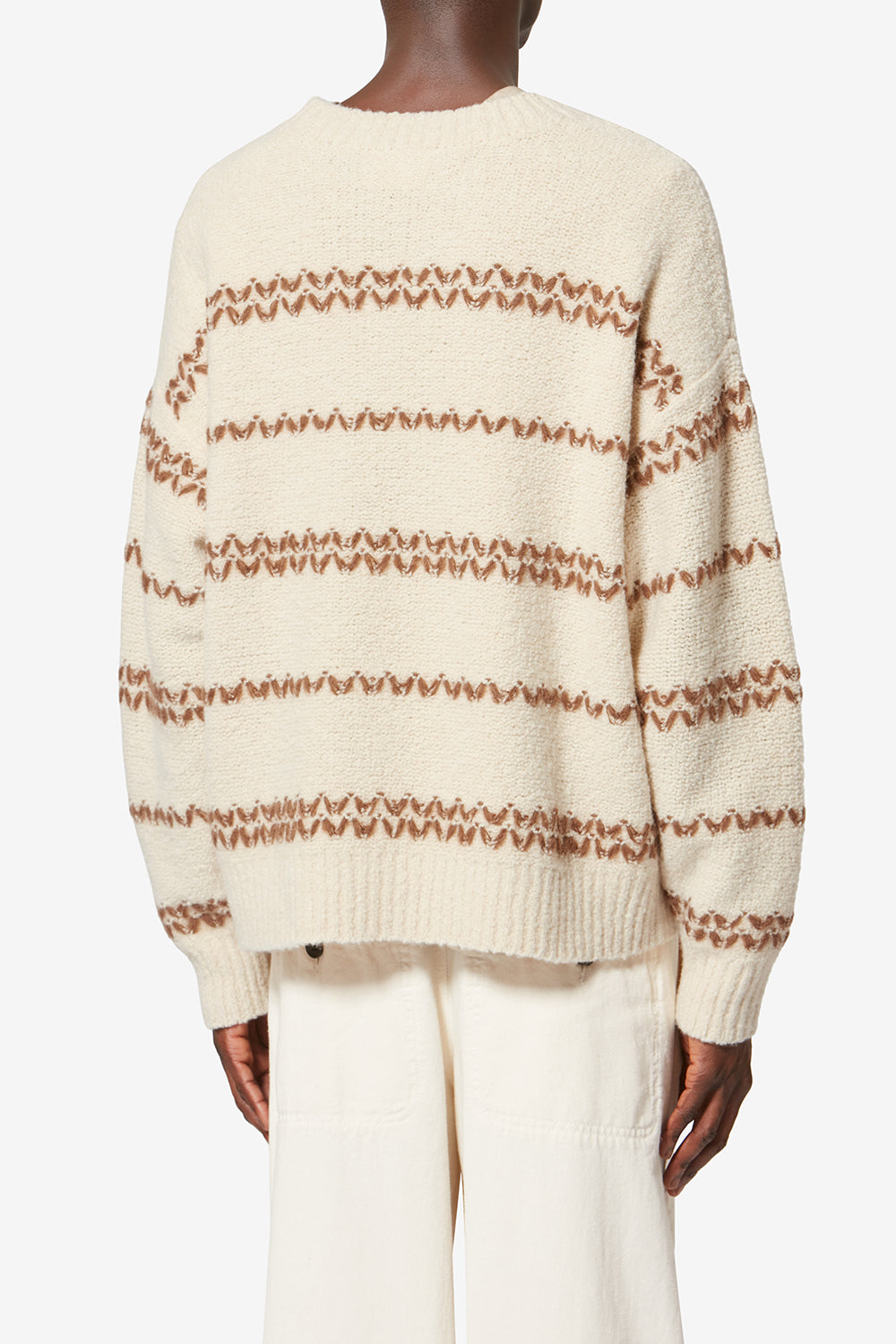 Romain 혼색 울 스웨터 - Ecru-bronze - Man - 5