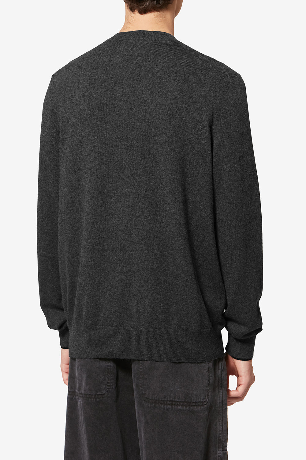 Feiner pullover aus baumwolle und wolle antea - Anthracite-black - Man - 5