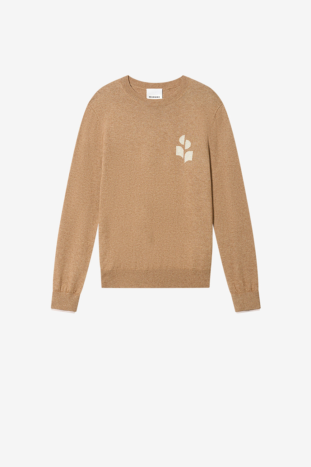 Feiner pullover aus baumwolle und wolle antea - Camel-light grey - Man - 1