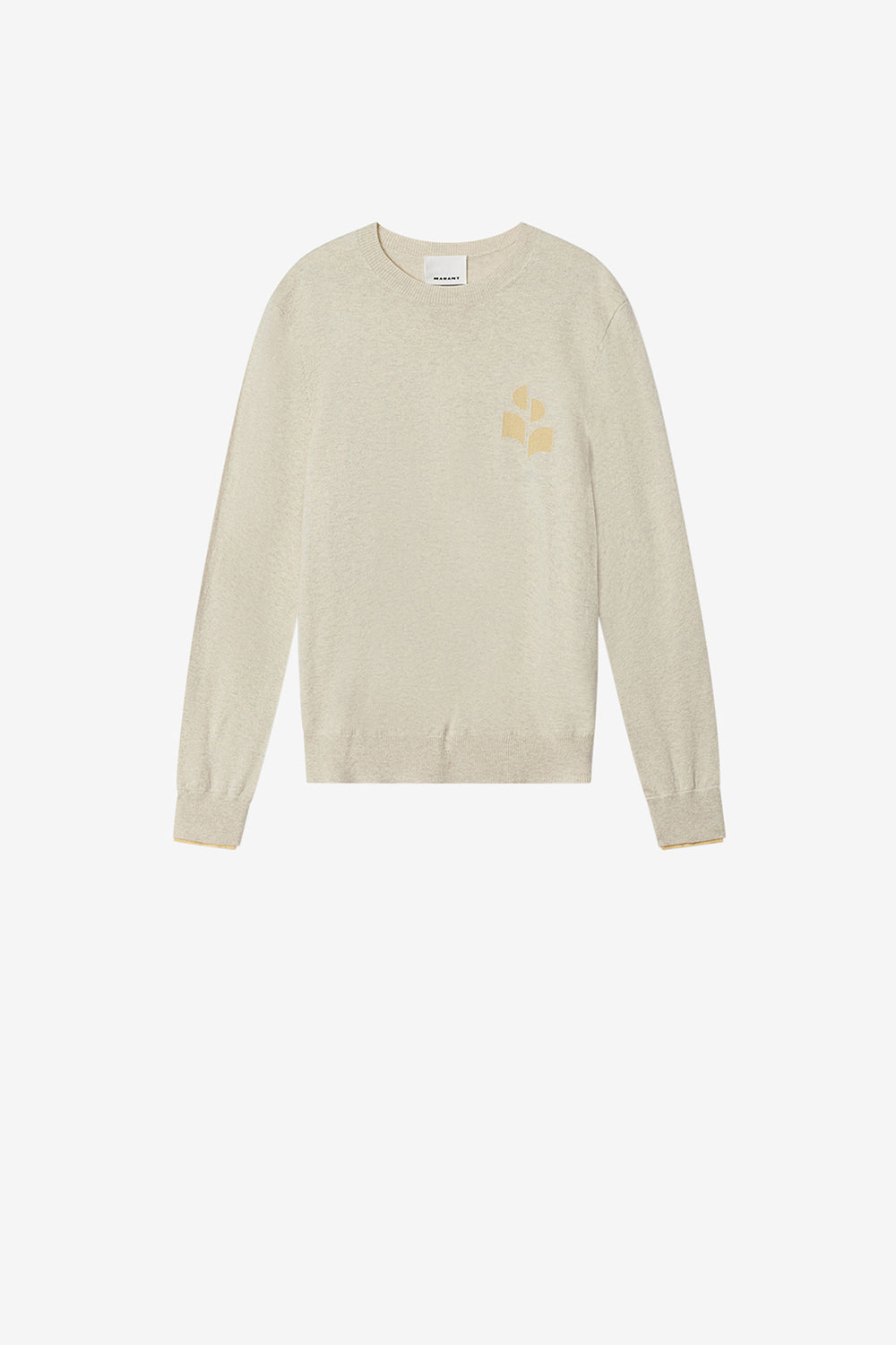 Feiner pullover aus baumwolle und wolle antea - Light grey-light yellow - Man - 1