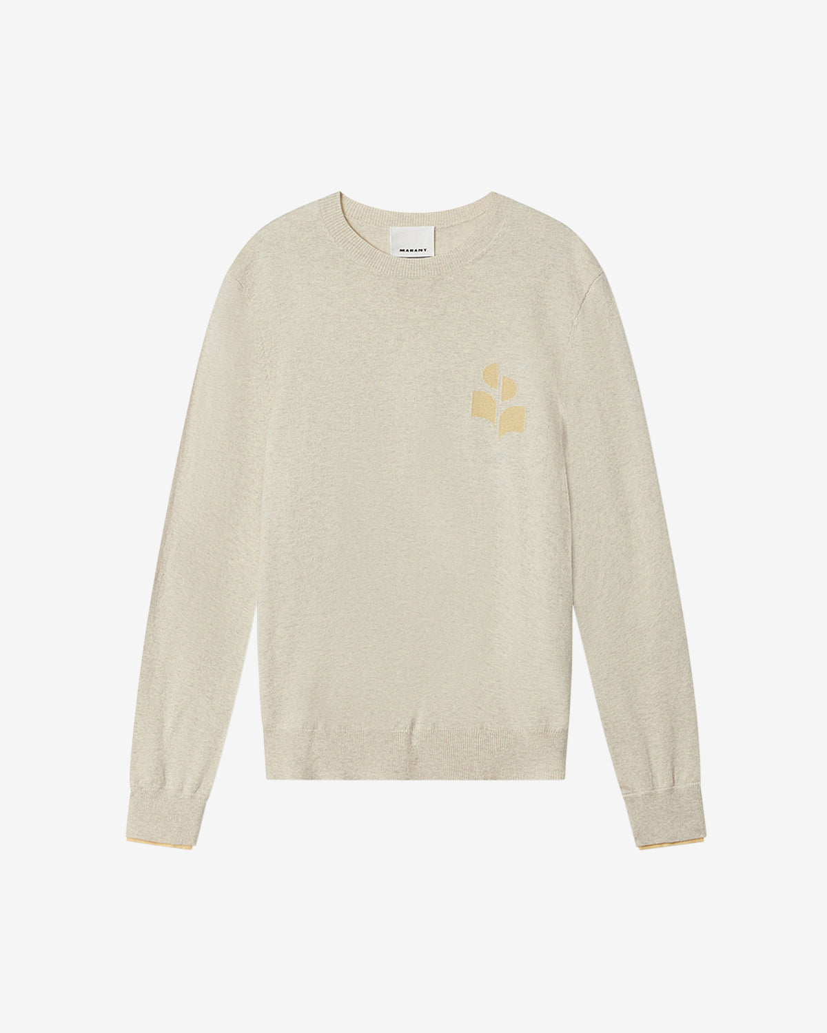 Jersey fino de lana y algodón antea - Light grey-light yellow - Man - 5