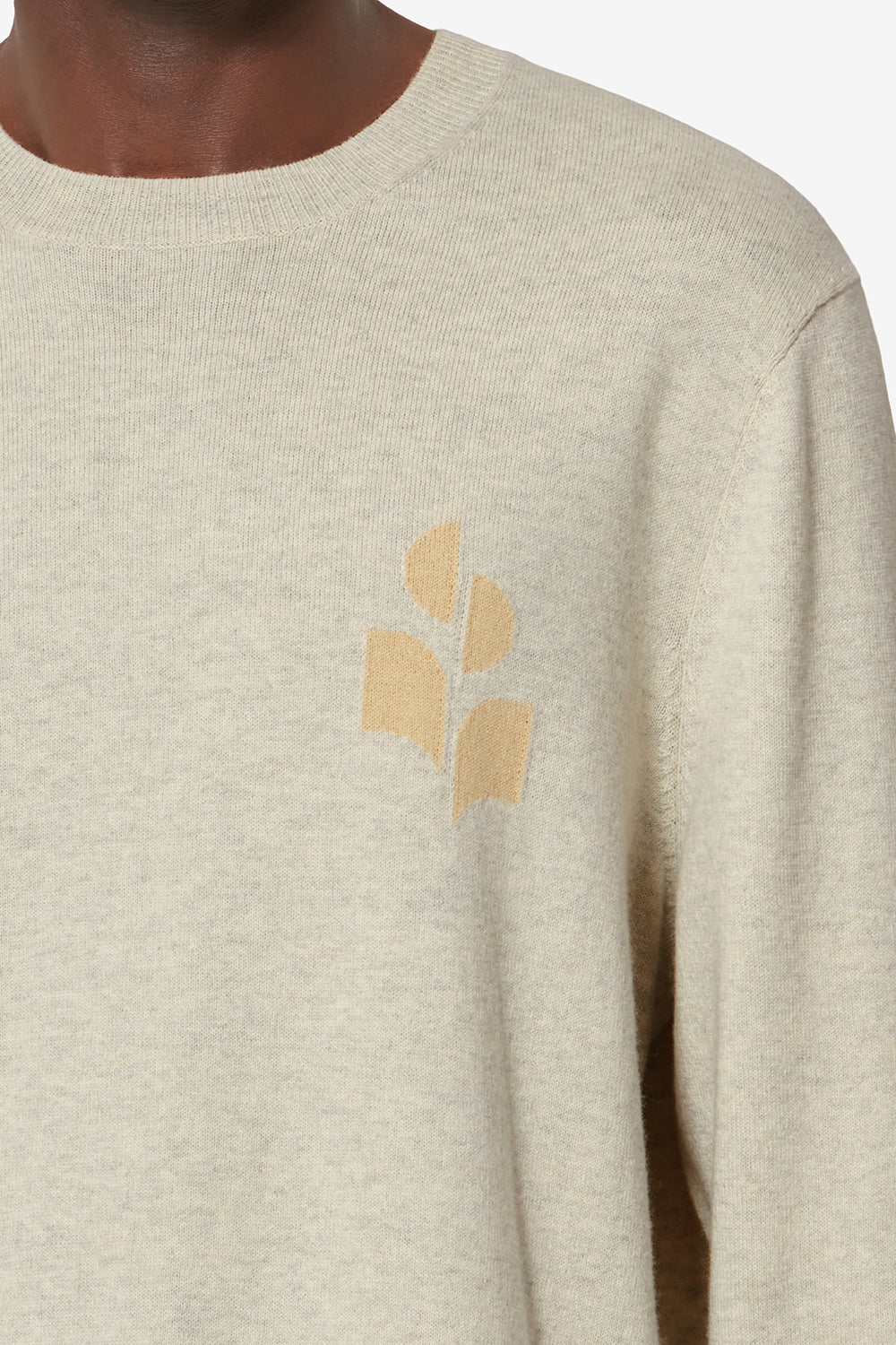 Feiner pullover aus baumwolle und wolle antea - Light grey-light yellow - Man - 3
