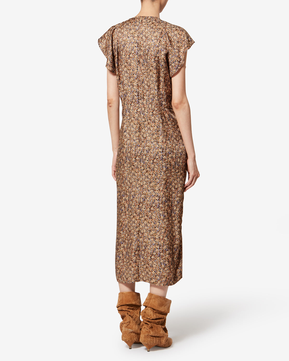 LYNDSAY DRESS Woman ochre | ISABEL MARANT Official online store