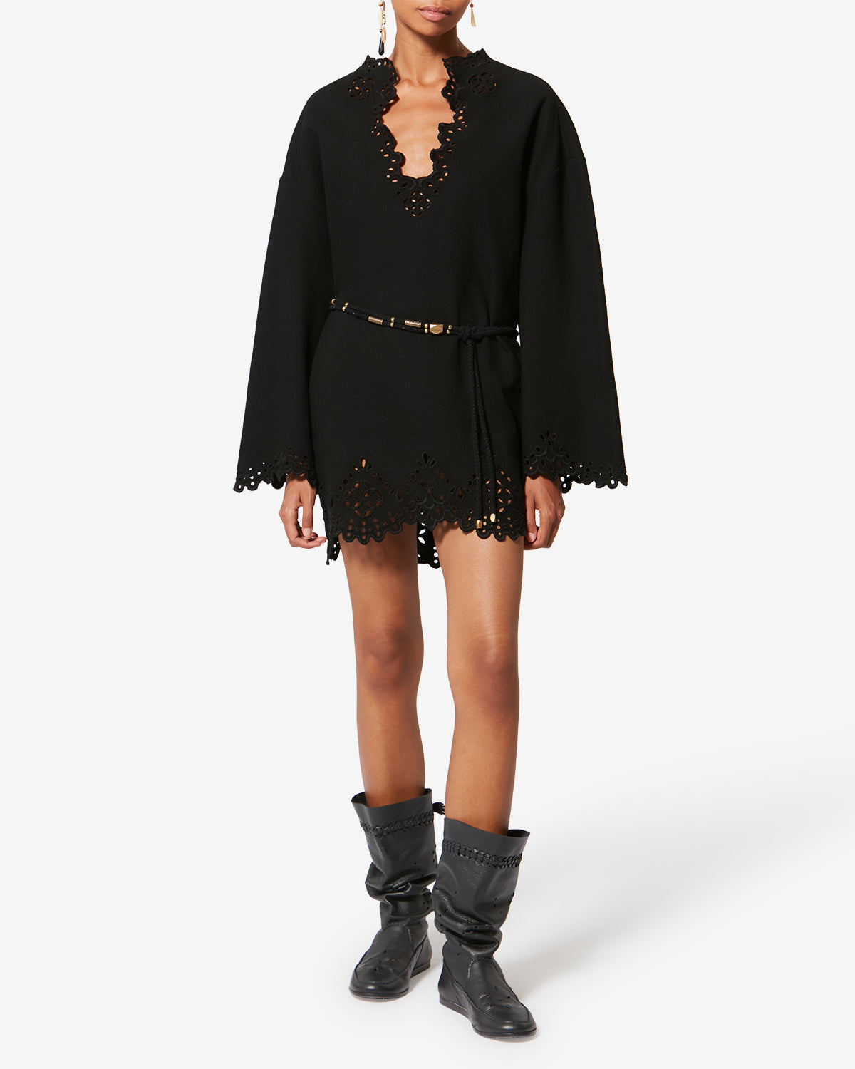SHERAZADE DRESS Woman black | ISABEL MARANT Official online store