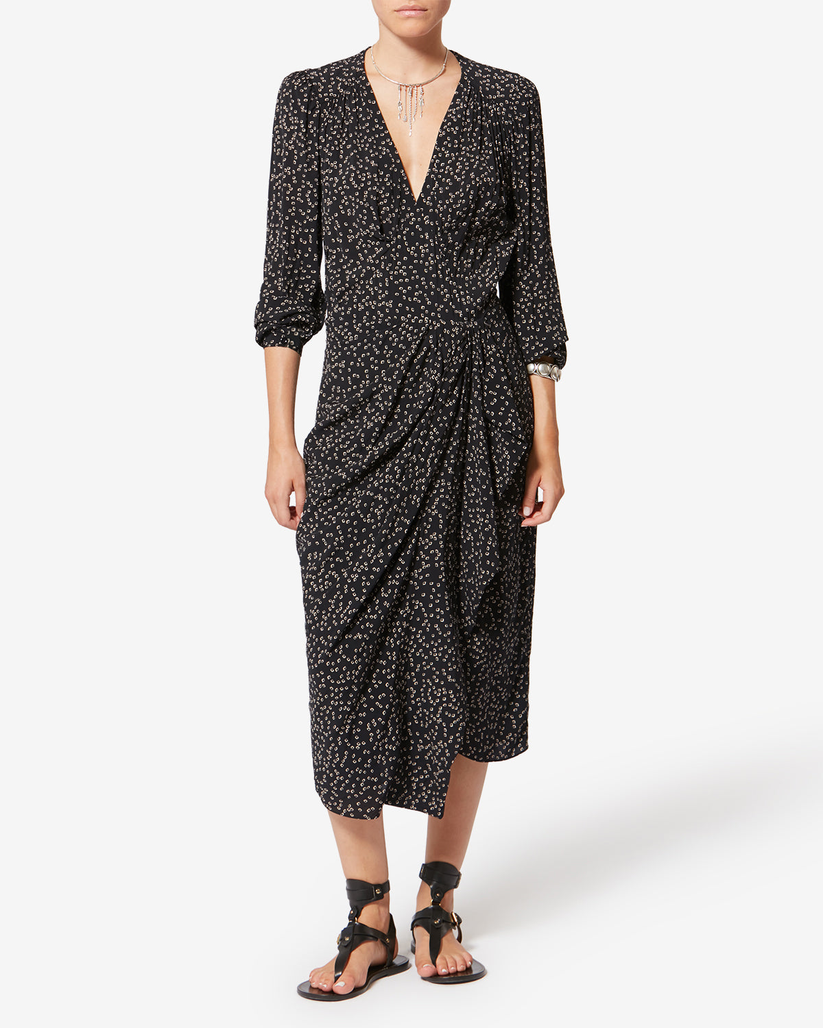 DAYLIA DRESS Woman black | ISABEL MARANT Official online store